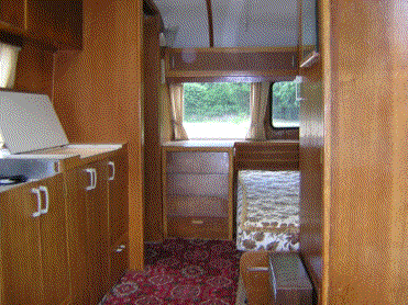Cheltenham caravan inside